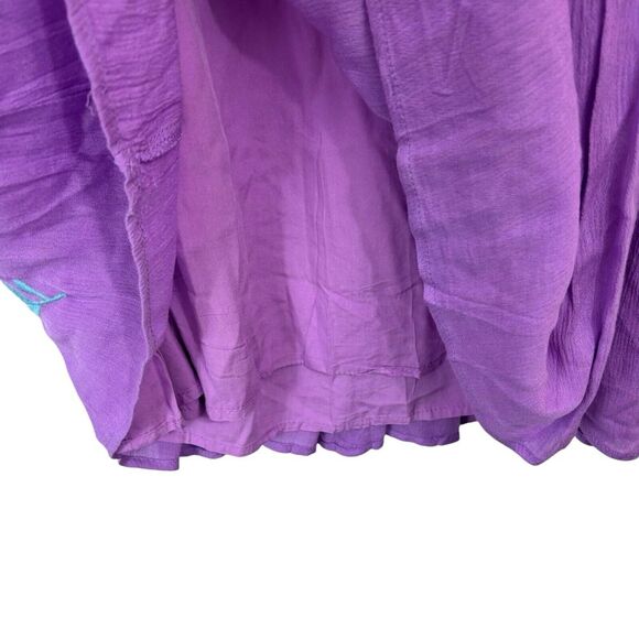 J Marie embroidered Madeline Dress Lavender Size S Peasant Cottagecore - Picture 6 of 10